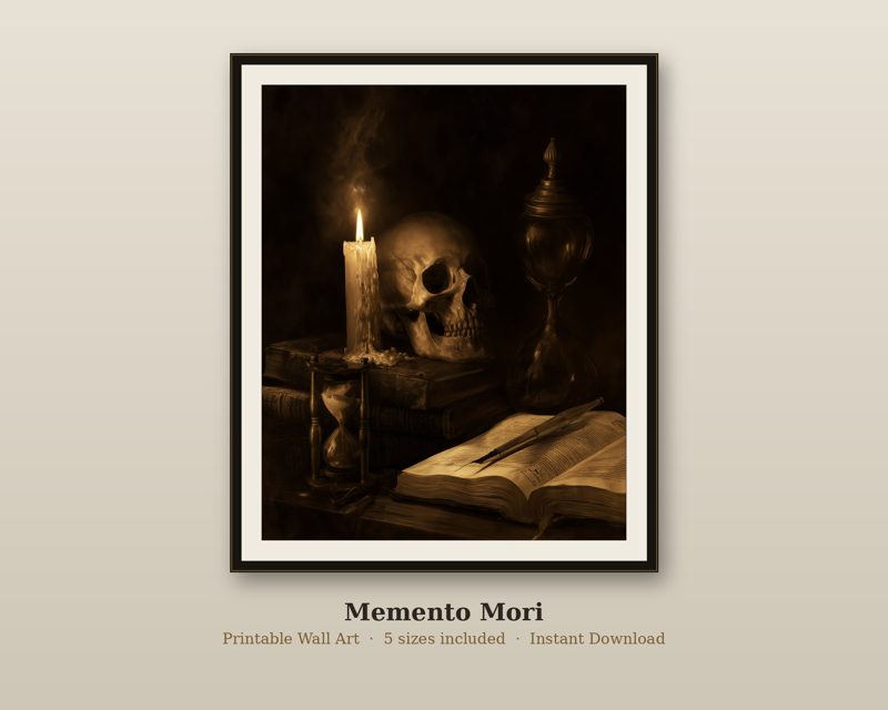 Memento Mori — printable wall art