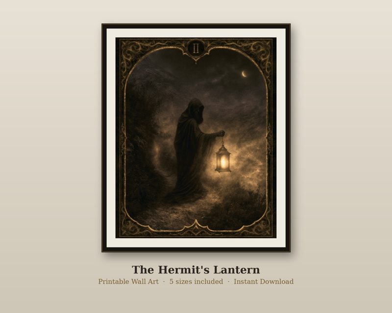 The Hermit's Lantern — printable wall art